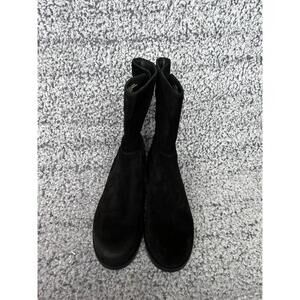 Sofft Aqua Sofft Black Leather Tall Boots Women’s Size 9M Comfort Pull On